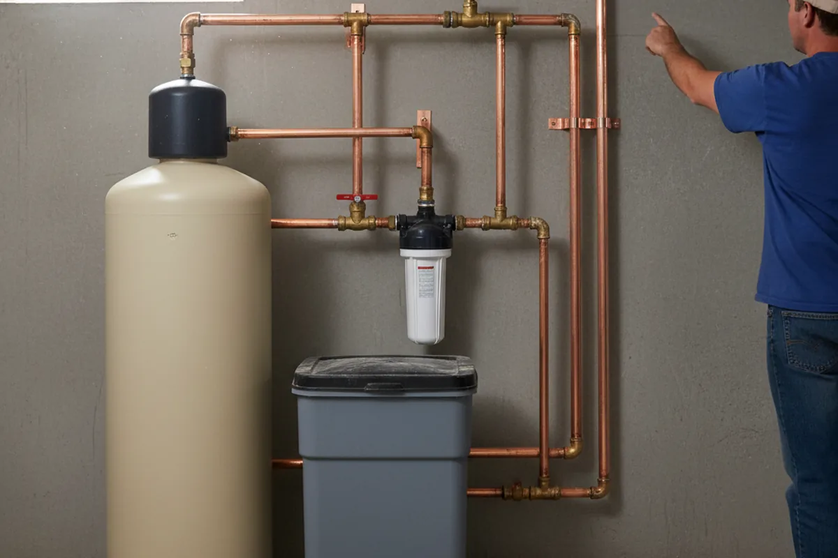 Whole-house water treatment system installed in East Saint Louis